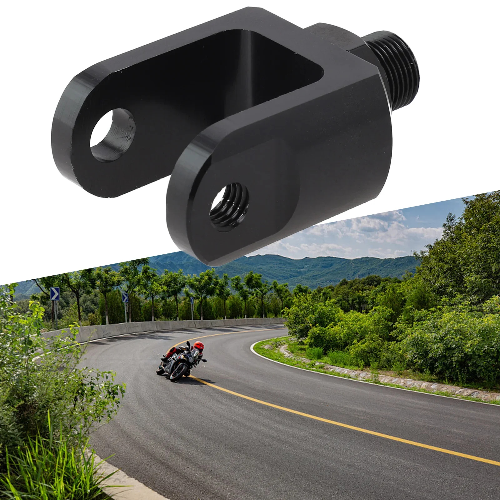 

Shock Absorber Adapter Motorcycle Electric Vehicle Modified Rear Shock Absorber CNC Aluminum 27MM Adapter Converter Accessories