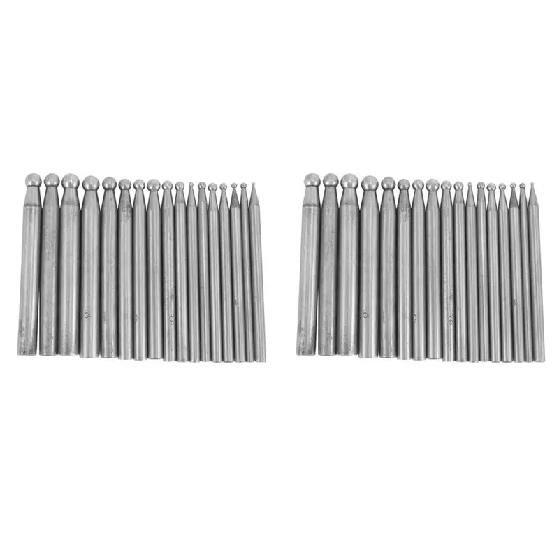 

Jewellers Tool Jewelry Dapping Block Set With 34Pcs Jewelry Tool Kit Dapping Punches With Plastic Stand-AT30