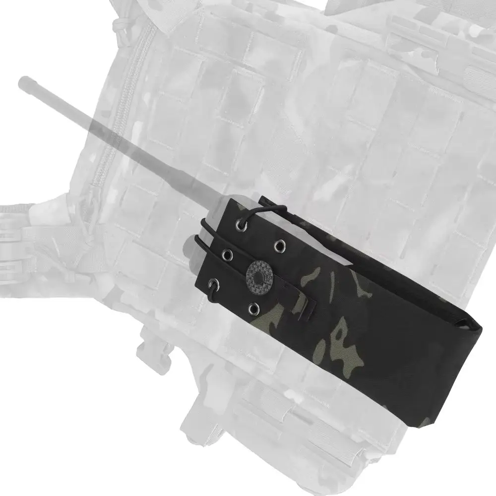 Tactical Molle Radio Walkie Talkie Pouch Waist Bag For MPU5 PRC163 152 148 Interphone Holster Outdoor Hunting Vest Accessories