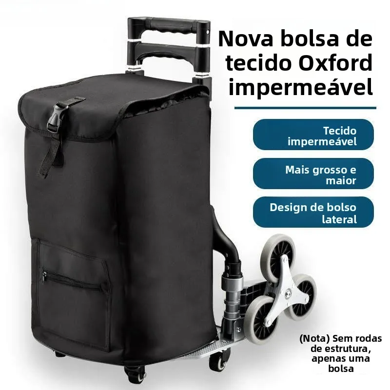 oxford-cloth-hand-pulled-shopping-cart-bag-waterproof-luggage-storage-bag-portable-grocery-cart-bag-family-organizer