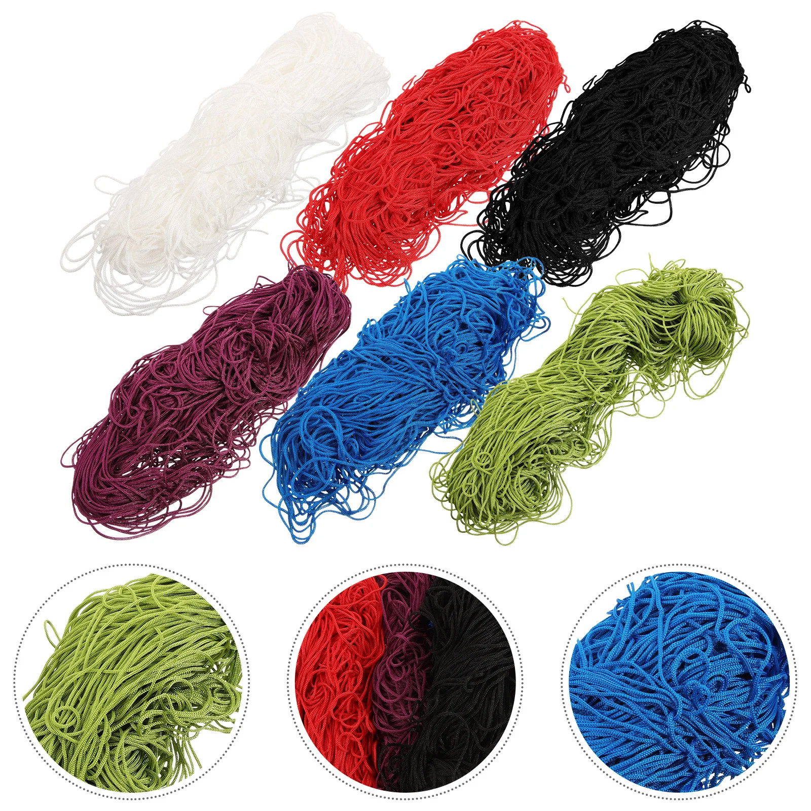 

6 Bundles Ice Silk Crochet Yarn Multi-Use Decorative Knitting Thread Household DIY Sewing Material for Scarves Pillows Blankets