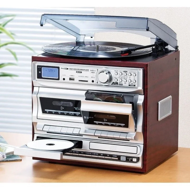 

Multi-Function Recording Vinyl/SD/CD Tape USB All-in-One Player Ma-811