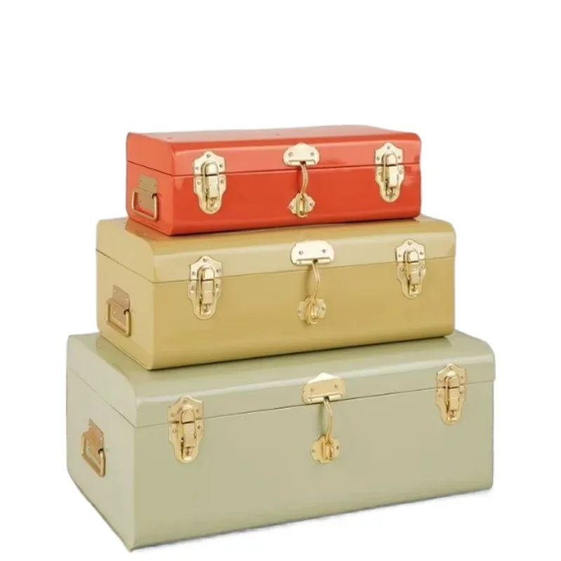 Caja de almacenamiento de maletero de metal de calidad superior con diseño personalizado para uso en almacenamiento de ropa en el hogar a precio barato al por mayor bajo