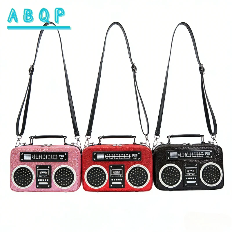 

Women's Shoulder Bag Sequin Fashion Women's Shoulder Crossbody Bag 3D Radio Personality Style Casual Women's Bag High Quality