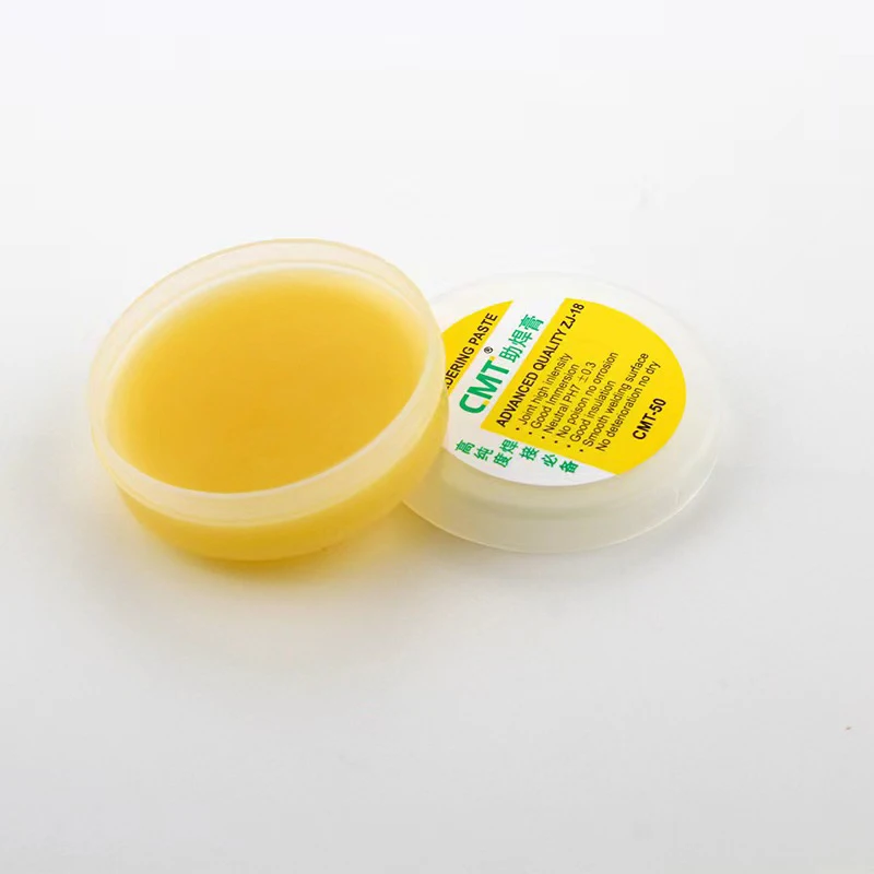 عالية الجودة NT ZJ-18 50g 80g الأصفر الصنوبري لحام الجريان لصق اللحيم لحام الشحوم كريم للهاتف PCB التدريس الموارد