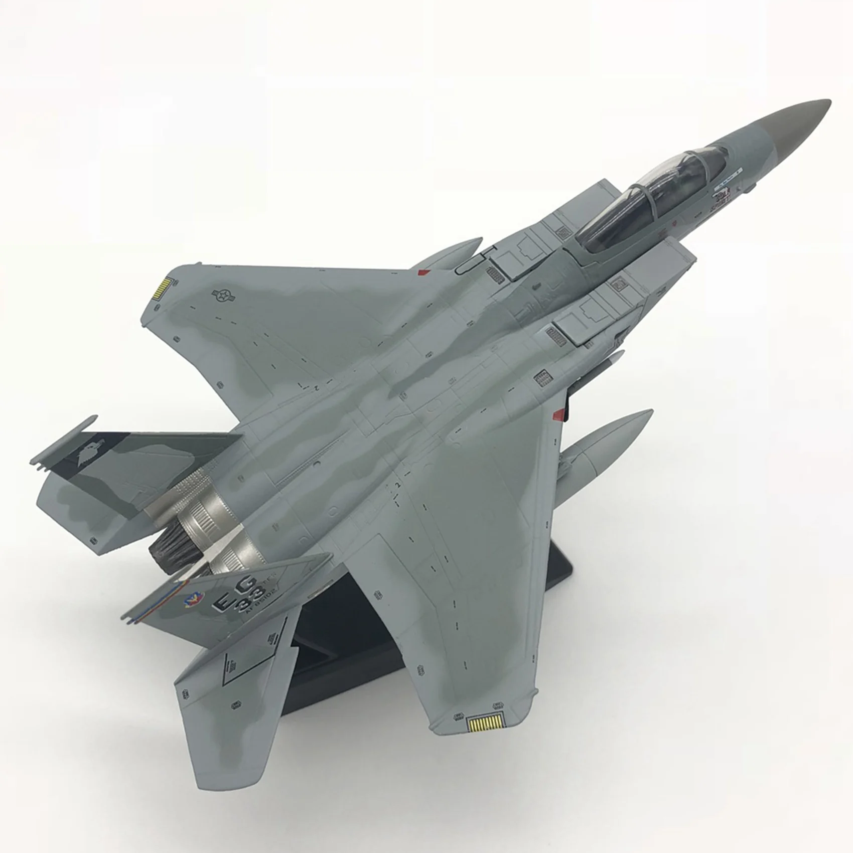 Aviones fundidos a presión a escala 1/100, modelo de avión F15 Eagle American Navy para colección, regalo, decoración del hogar y la sala de estar