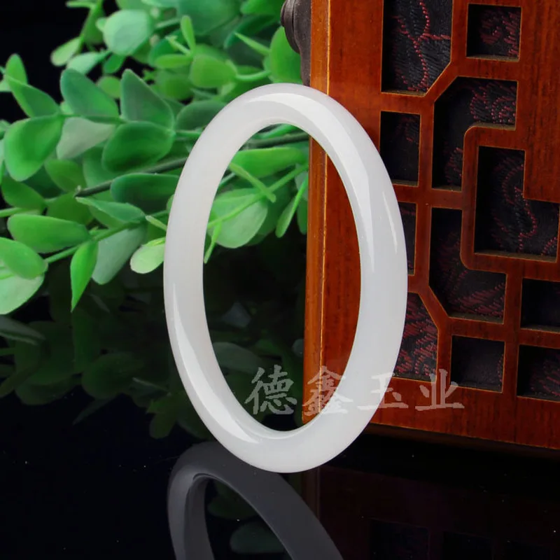 Xinjiang Golden Silk Dingdang , Sheep Fat White Fine Round Beauty , Jade Bangle