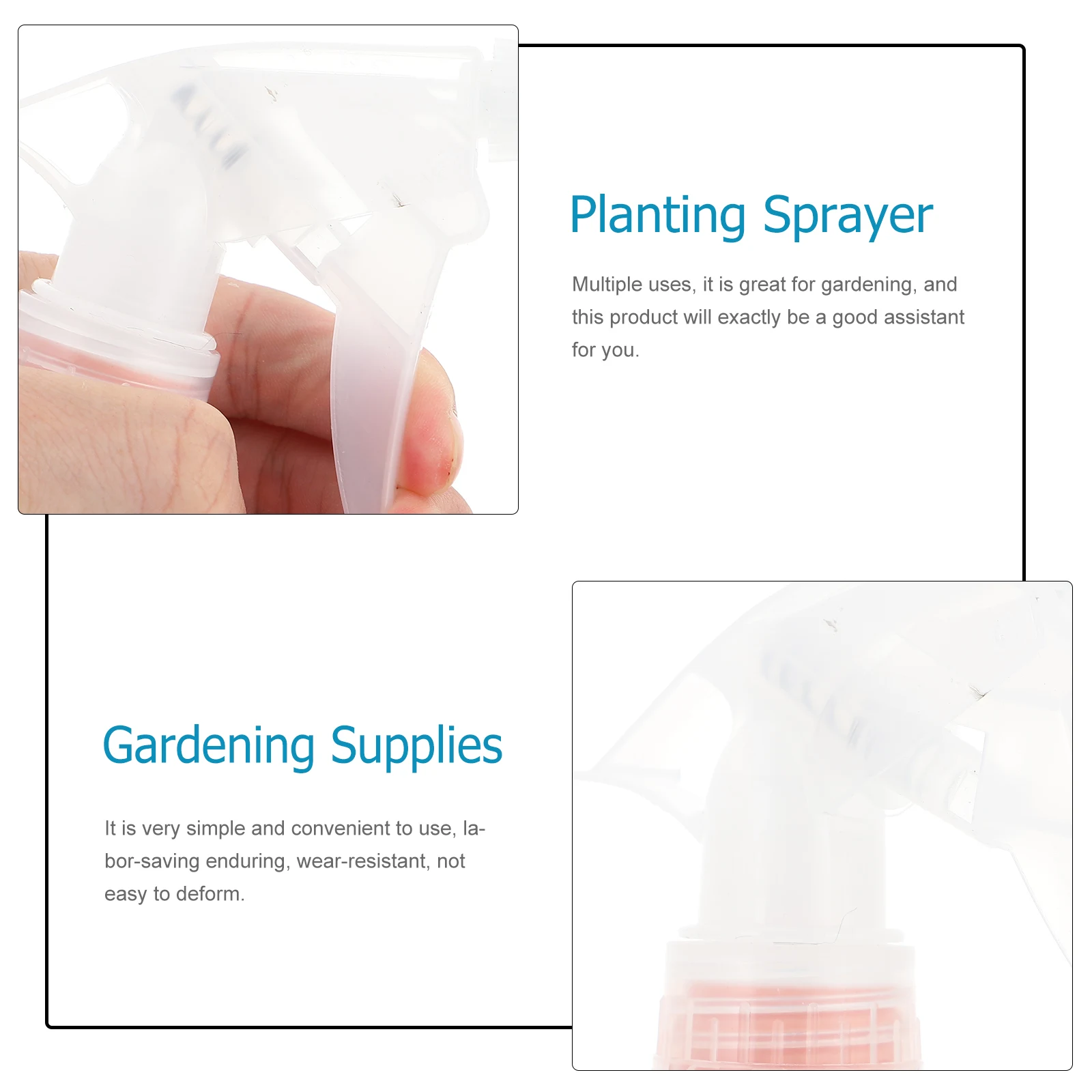 

2 Pcs Hand Pressed Watering Can Color Sprinkler for Indoor Bonsai Outdoor Flowers Durable PP Gardening Supplies