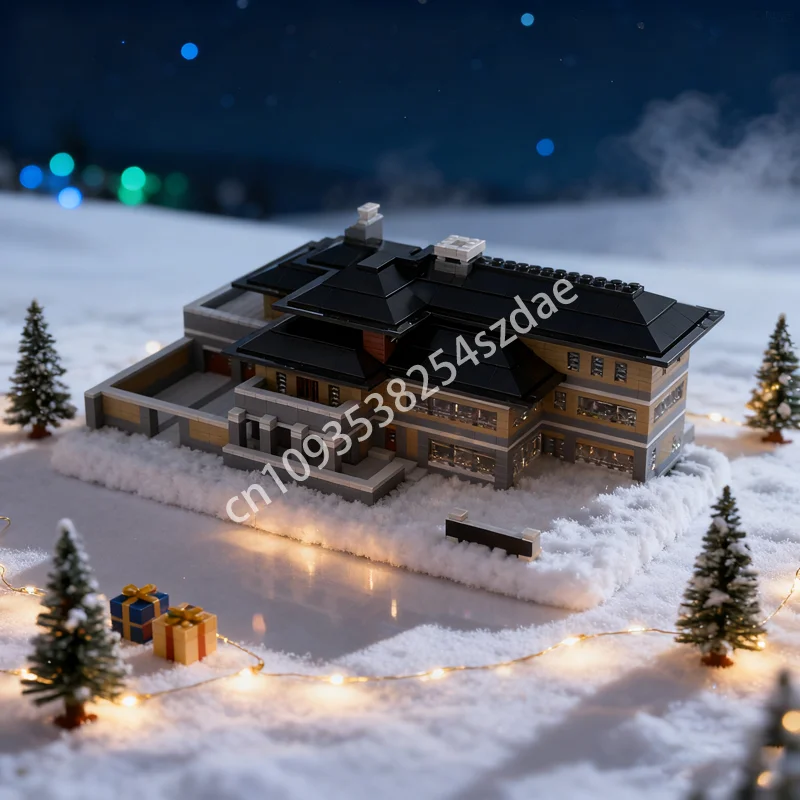 

4692pcs MOC Microscale Brick Mansion Architectureed Model Building Toys Blocks Christmas Gifts Assemble DIY Idea Education Kids