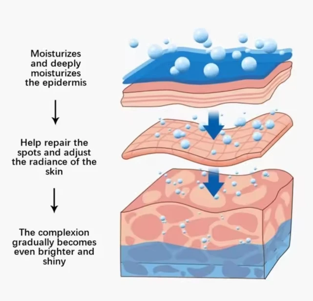 Crema sbiancante Siero di niacinamide Crema viso idratante Schiarente anti-lentiggine Schiarire Ridurre la pelle scura per la cura del viso
