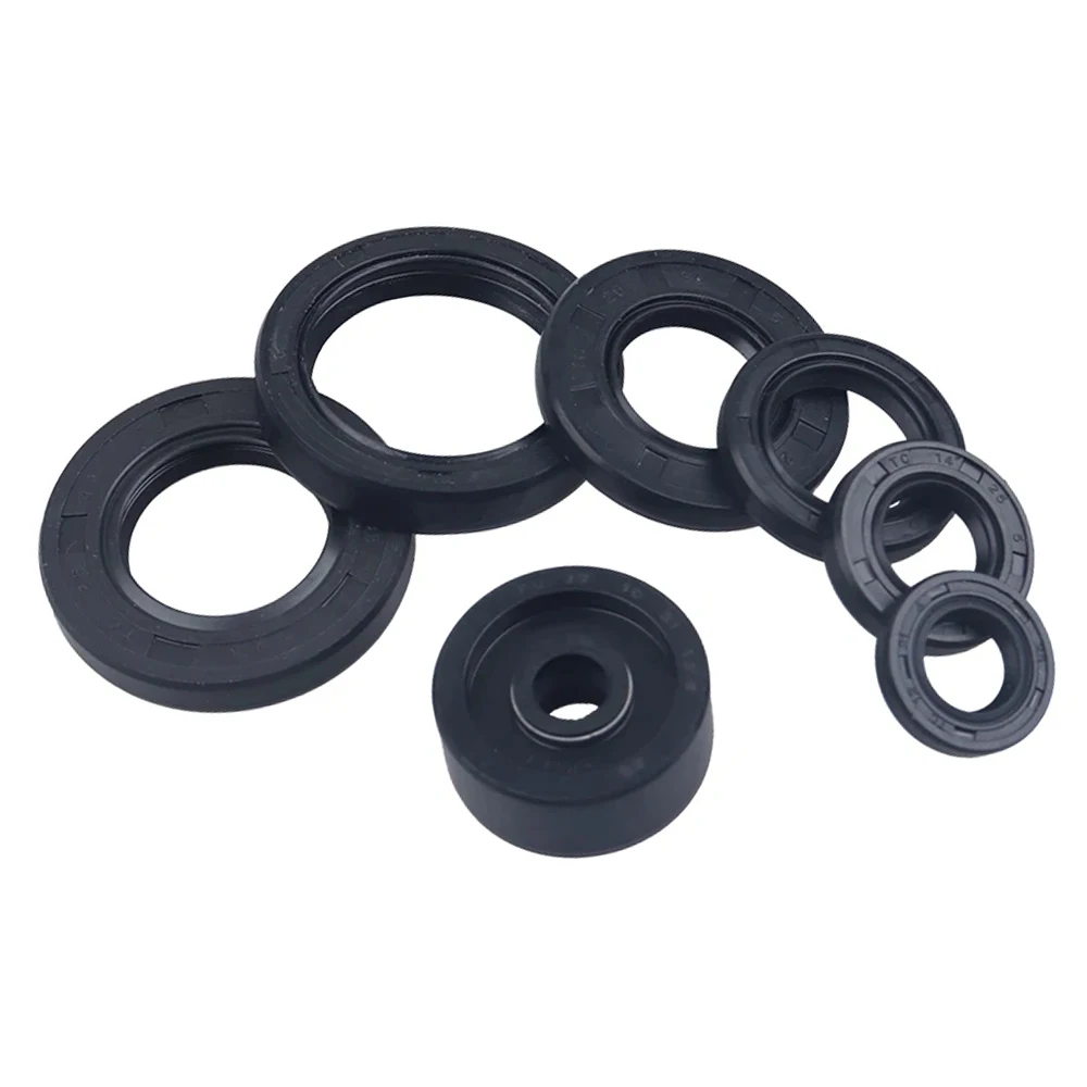 7pcs Rubber Engine Oil Seal Kit for Yamaha DT125E DT125 1989-1996 DT125RN 1997-2005 931022533100 931033209900 931033280700