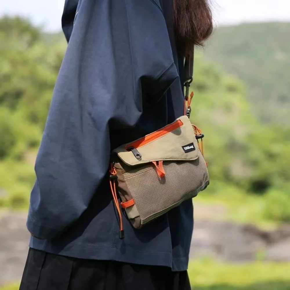 Fashion Summer Crossbody Bag Lightweight Waterproof Casual Daypack Mesh Street Messenger Bag Daily Commuting