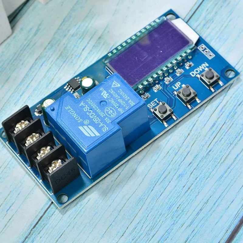 DTB7 6-60V 30A Lead-Acid Solar Battery Charge Controller Protection Board, LCD Display, Time Switch, for 12V 24V 36V 48V Battery