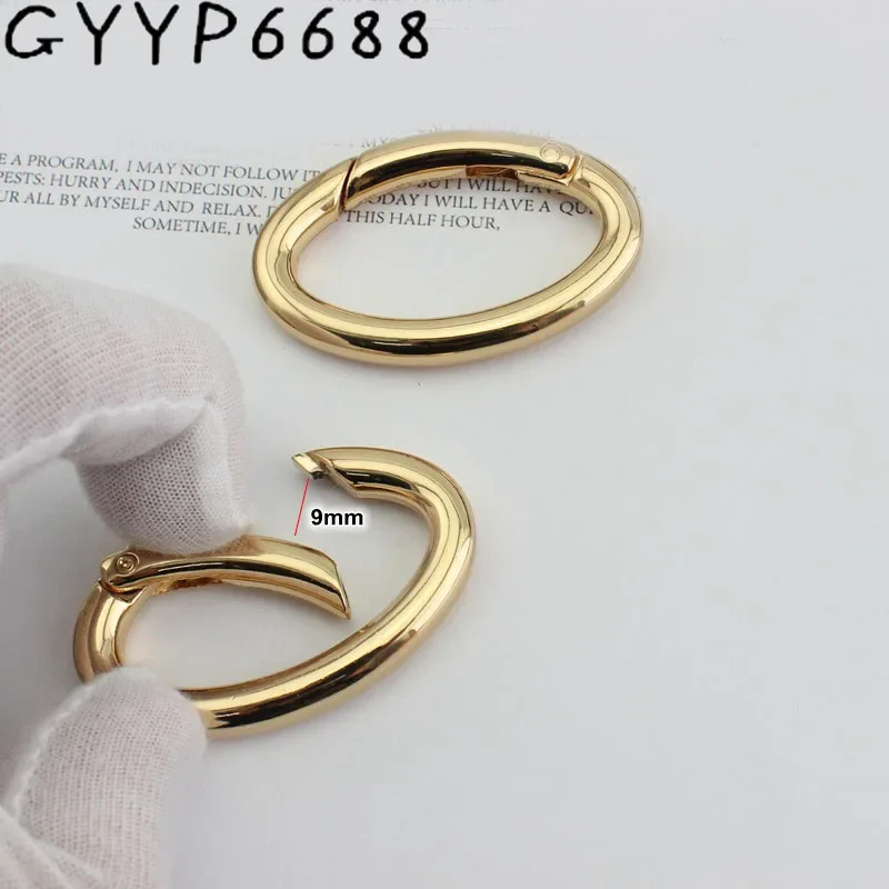 10-50pcs elliptical spring ring luggage accessories spring buckle handbag hardware accessories oval buckle opening ring