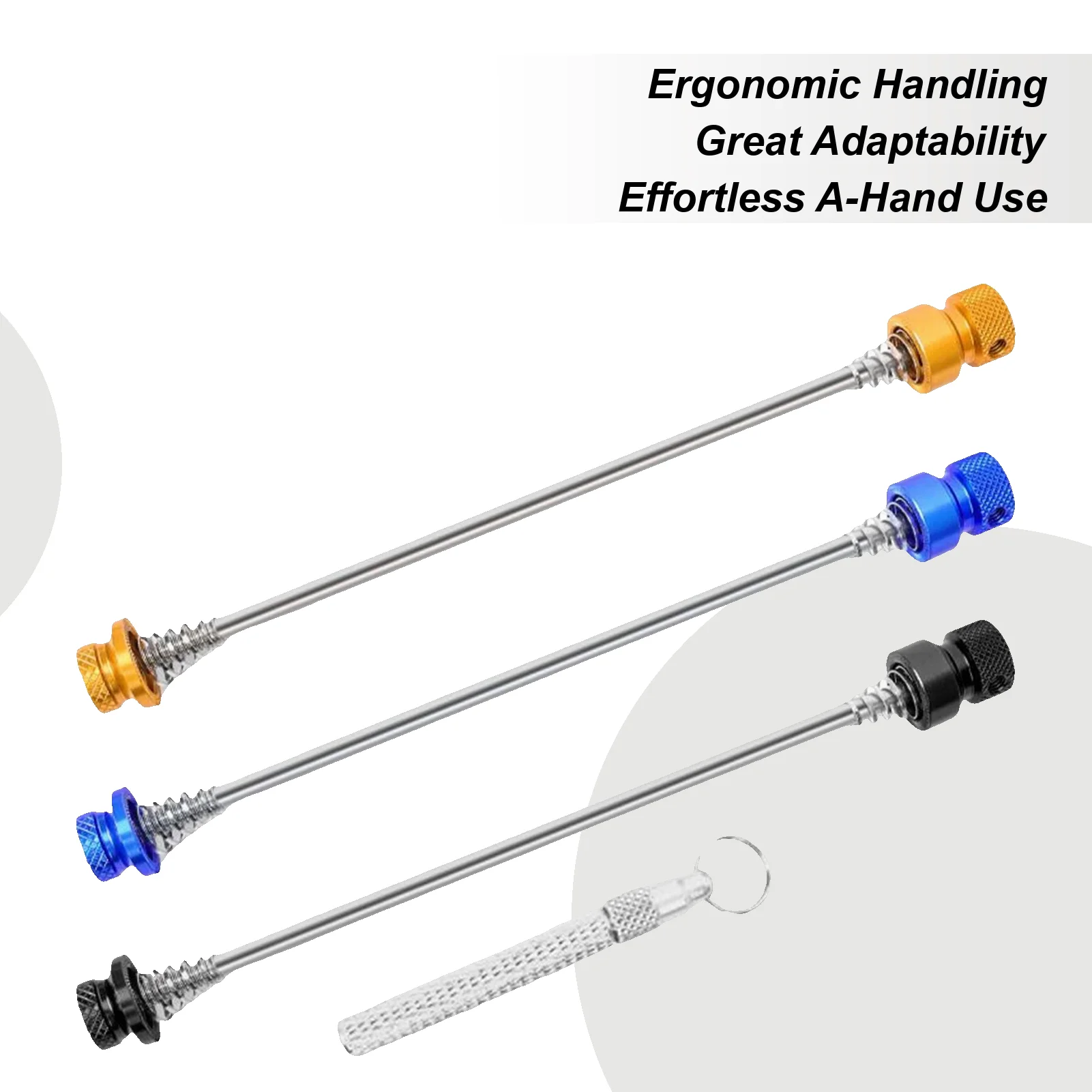 

Bicycle Quick Release Anti-Theft Skewer Set, Secure Wheel Hub Skewers With Lever Urban Commute Campus Ride Security Accessories