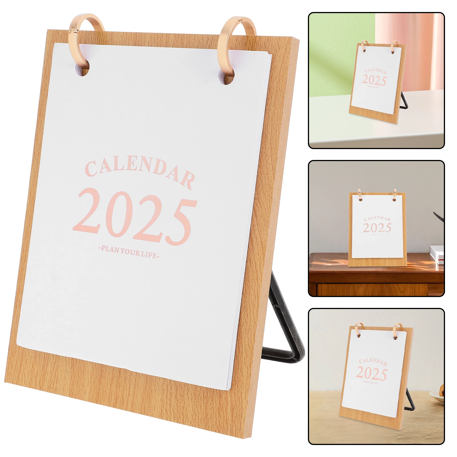 

Sturdy Wooden Desk 2024-2025 Standing Flip Desktop For Home Office Decorative Table Calendar Desktop Calendar Stable