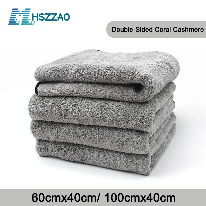 

100x40cm Microfiber Car Towel Super Absorbency Car Cleaning Care Cloth Auto Towel One-Time Fast Drying For Car Wash Accessories