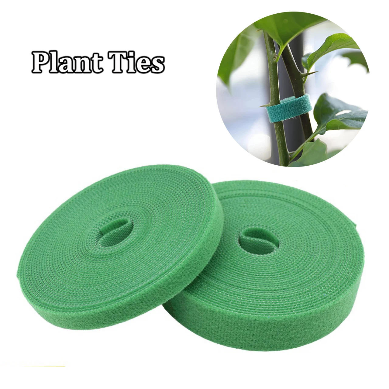 

3Pcs 2m Plant Ties Nylon Plant Bandage Tie Home Garden Plant Shape Tape Hook Loop Bamboo Cane Wrap Support Accessories