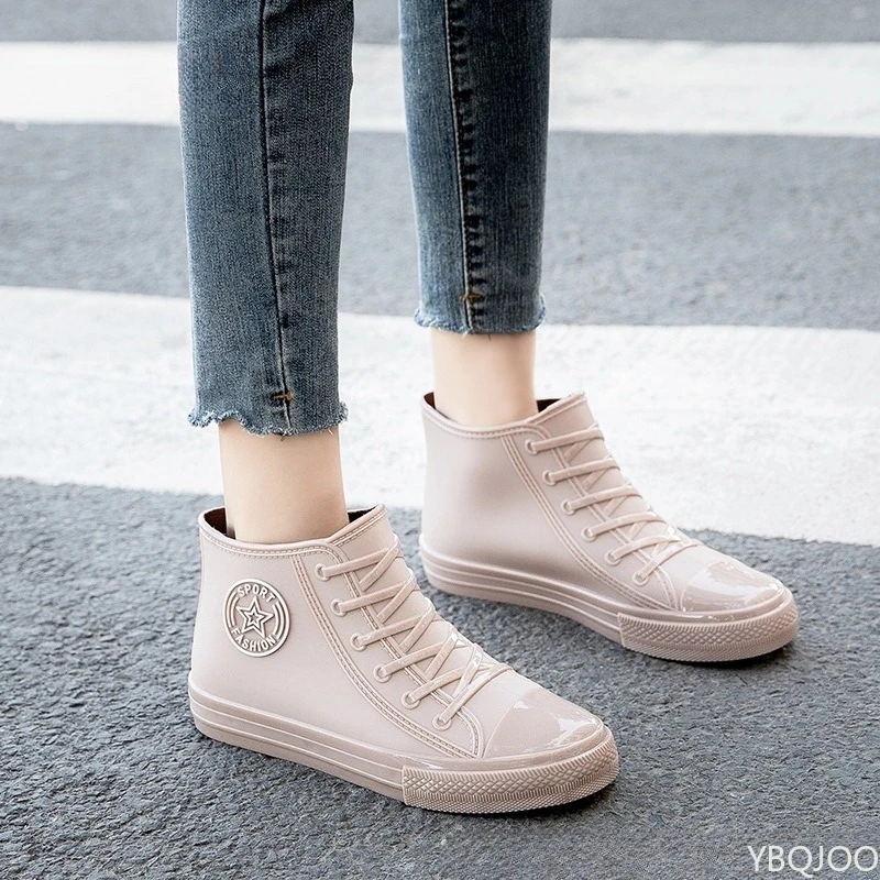 Four Season Fashionable Waterproof and Anti Slip Short Tube Women's Rain Boots for Wearing Wear-resistant and Casual Rain Shoes view 5