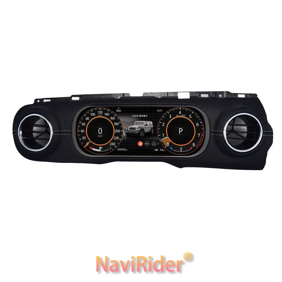 Multiple Colorful UI High Definition Panel For Jeep WRANGLER 2018-2022 Cluster Map Display12.3inch Car LCD Instrument