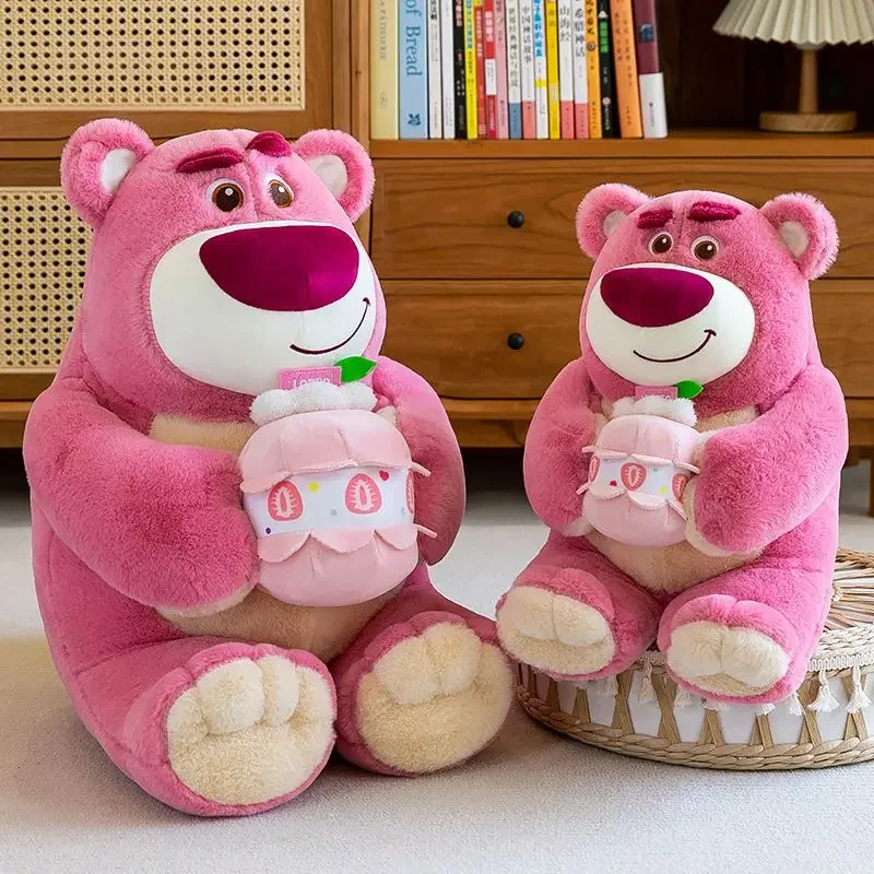 85CM Super Big Size Disney Stuffed Animal Lotso Plushies Comfortable Soft Doll Doll Children's Holiday Gift Cartoon Anime Toy