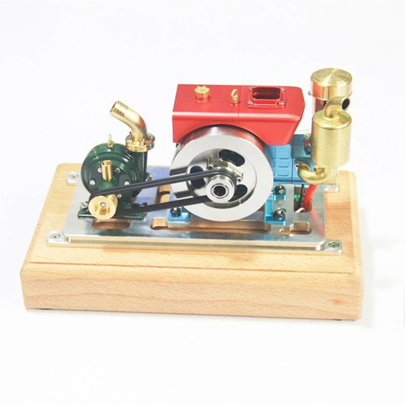 

Metal Pumping Engine Model Single Cylinder Gasoline Engine 12V Generator Model Toy