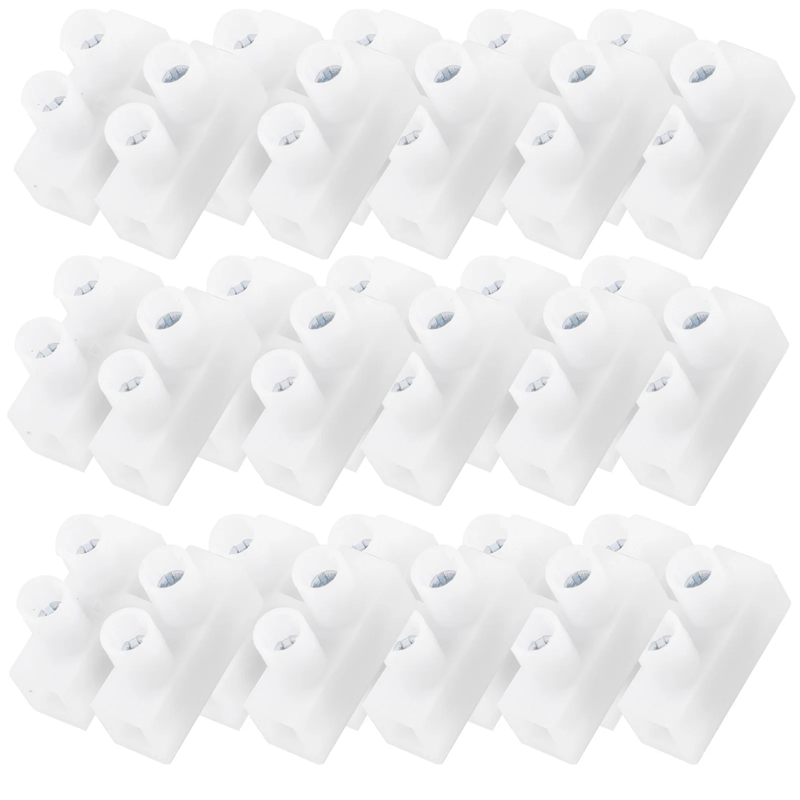 

100pcs Quick Connect Wire Connector 3-Pin 10A High Conductivity Manganese Steel Compact Fireproof Pp Shell For Lighting