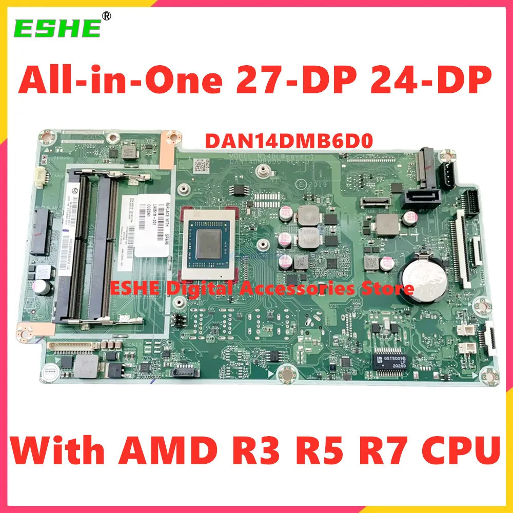 L90518-001 L90519-001 L90519-601 For HP All-in-One 27-DP 24-DP Laptop Motherboard With AMD R3 R5 R7 CPU DAN14DMB6D0 Mainboard