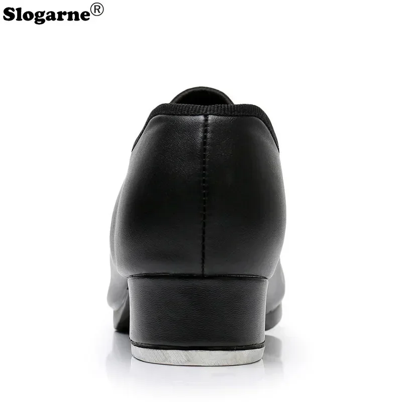 2026 New Women Tap Shoes Top Soft Leather Dance Sneakers Girls Tap Dance Shoes Students Men Tap Shoes Large Size Dance Footwear - view 5