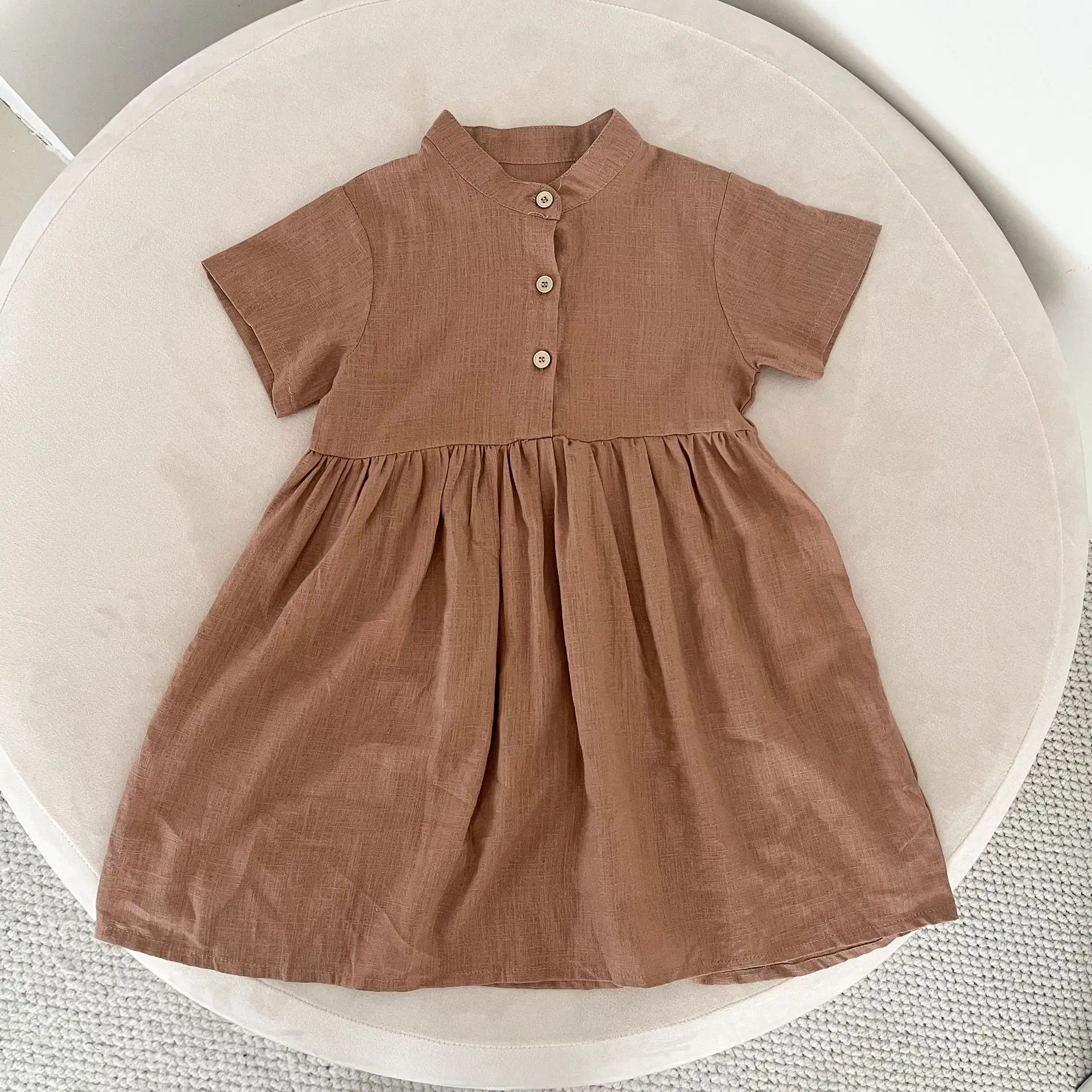 فساتين للفتيات الصغيرات صيف جديد 2025 فستان للفتيات الصغيرات مقاس 4-5t 1 2 3 6 7 8 9 10 11 12 سنة ملابس للعطلات #1