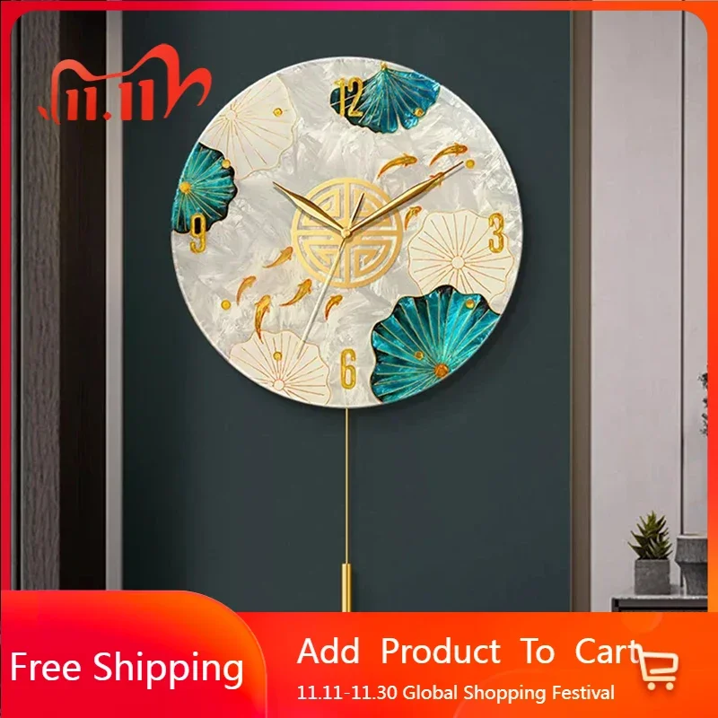 

Living Room Wall Clock Art Mural Nordic Large Luxury Interior Aesthetic Wall Watch Modern Creative Horloge Ornaments Home Decor