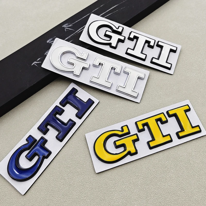 ثلاثية الأبعاد شعار معدني GTI شعار رسائل سيارة الخلفي الجذع شارة ل Volkswagen VW Golf 4 5 6 7 7.5 MK4 MK5 MK6 MK7 GTI ملصق اكسسوارات
