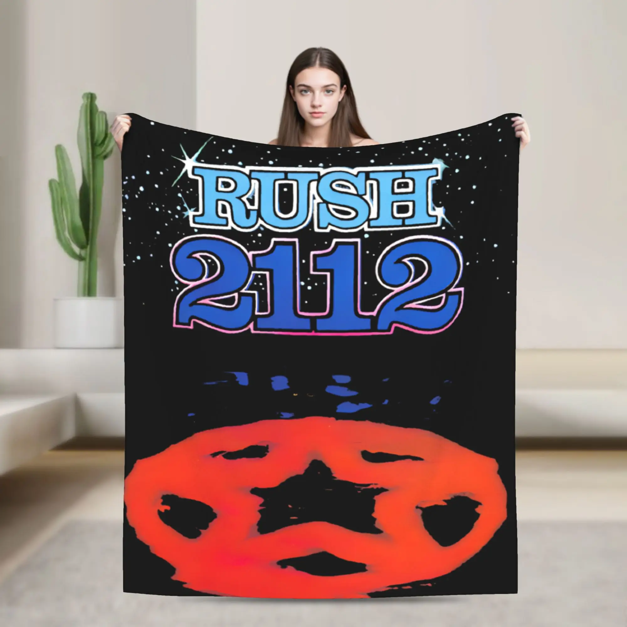 Rush Rock Band  Soft Blanket  Students Plush Bedding Throws Graphic Living Room Flannel Bedspread Sofa Bed Cover