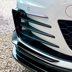 For VW Golf 7 MK7 GTI GTD 2012-2017 Front Bumper Side Air Vent Trim Gloss Black Intake Frame Grille Splitter Spoiler Canard Lip