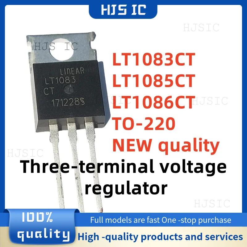 10PCS NEW 100% quality LT1085CT LT1085 LT1083CT LT1083 LT1086CT LT1086 TO-220 Three-terminal voltage regulator electronics