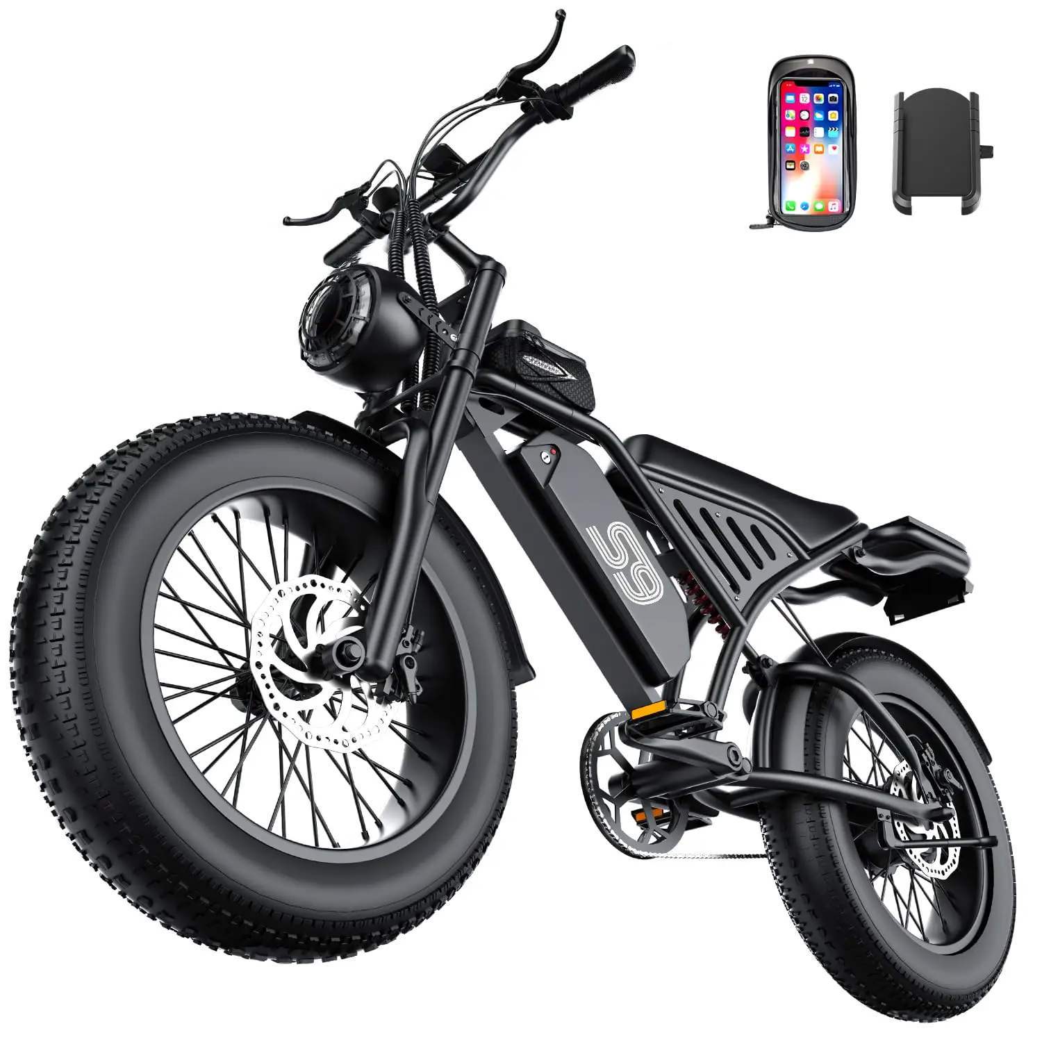 

2500W 36MPH 100Mi 48V20Ah 20" All-Terrain Electric Dirt Bike Cruise Speed Limit NFC Password Unlock Custom
