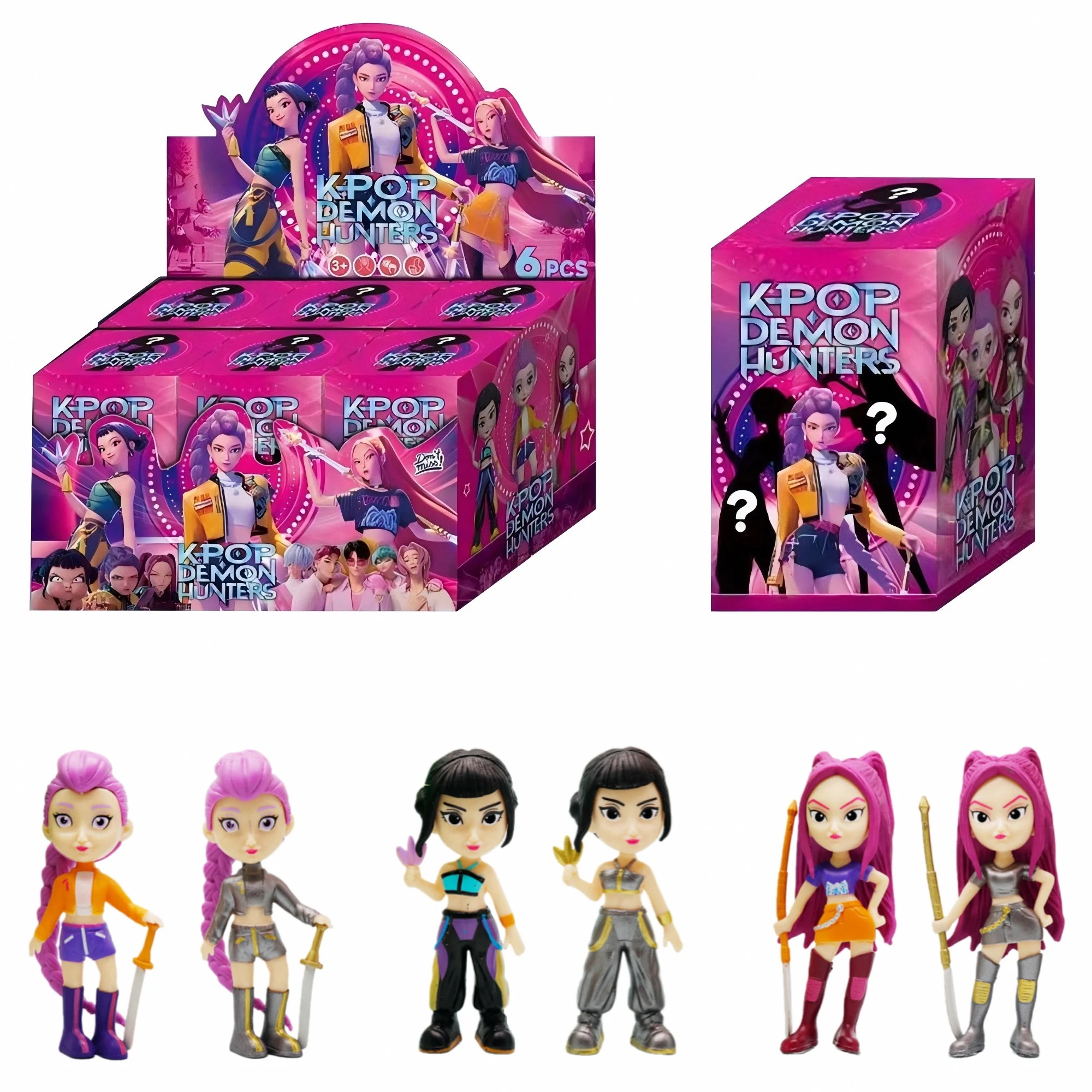 Anime Kpop Devil Hunter Blind Box Demontage Fun Blind Bag Klein standbeeld Perifere model Desktop Blind box decoratie cadeau