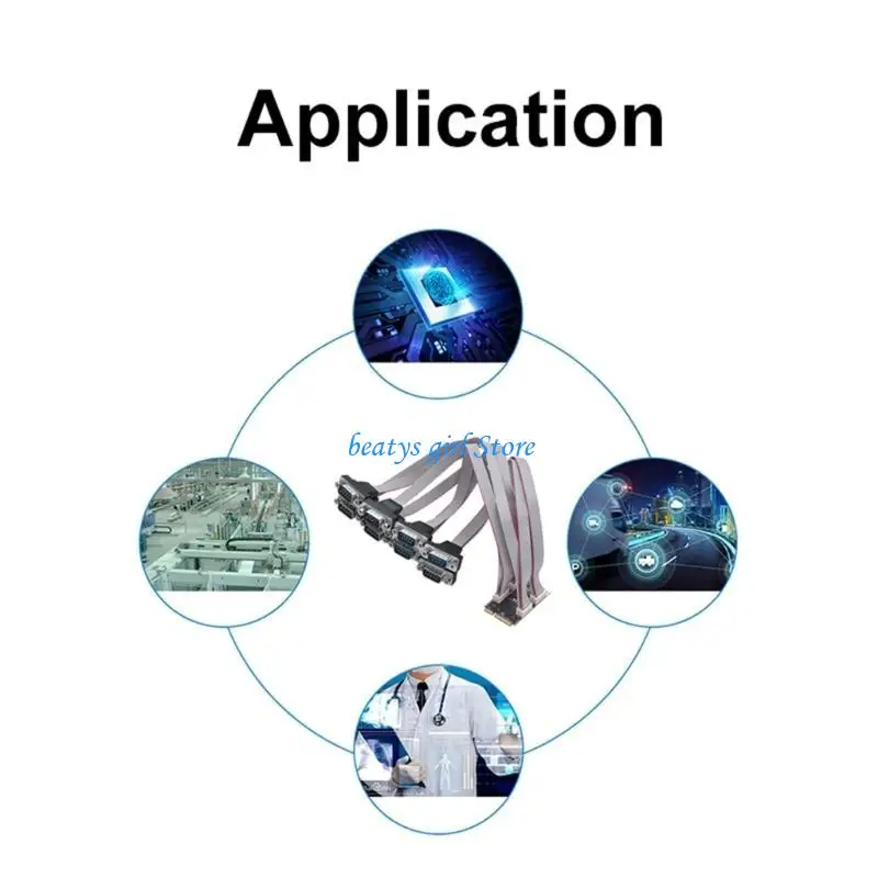 C7AB Mini PCIE a 8 RS232 Porta serial Porta multi-srial DB9 Mini PCIE