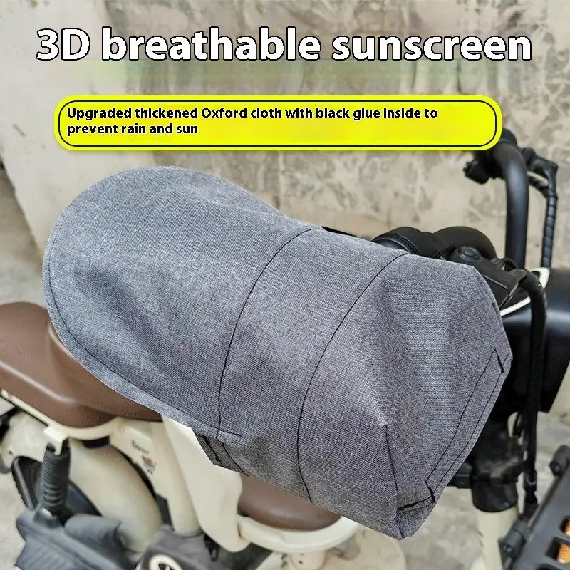 

1 Pair Summer Sunscreen Heat Shading Gloves Electric Car Handlebar Cover Motorcycle Battery Car Hand Guard Cover