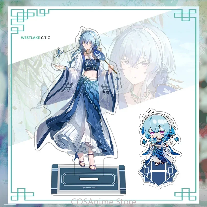 10cm Game Wuthering Waves The Shorekeeper Camellya Anime Acrylic Figure Stand Model Pendant Cute Keychain Toy Cosplay Gift