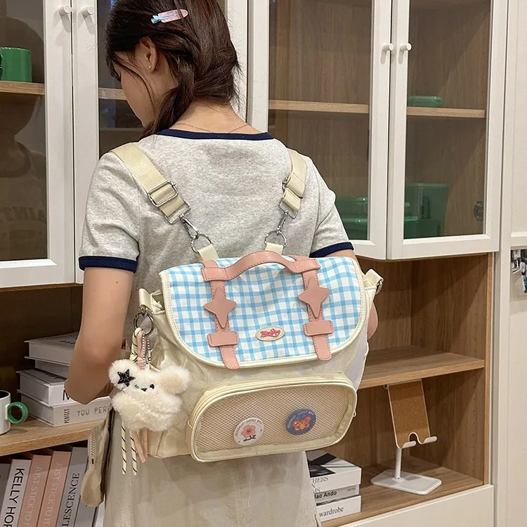 2025 Teen Girls Student Schoolbag Kawaii Backpack Large Capacity Handbag Book Bag Anime Uniform Crossbody Bag Ita Bag Y2k Bags