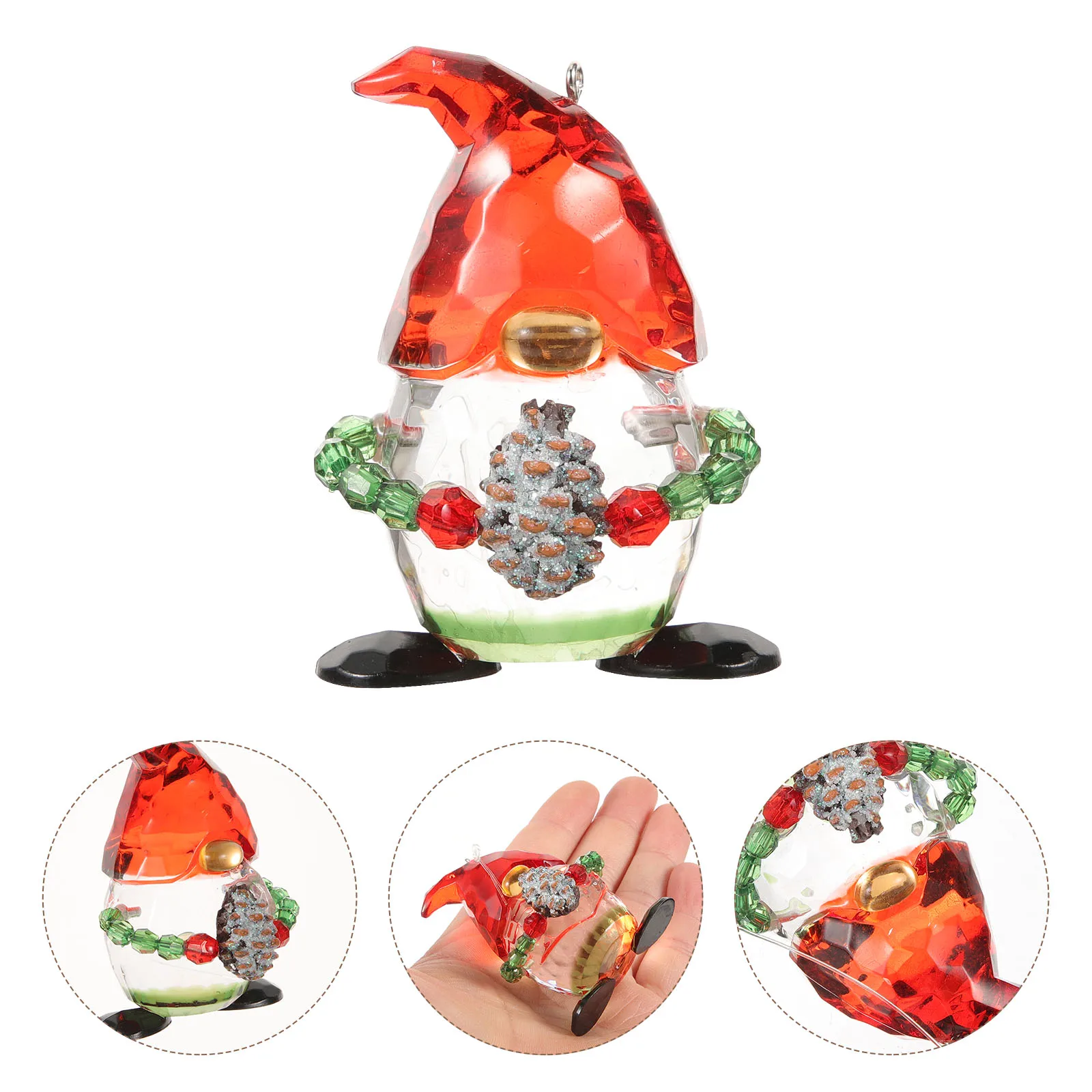 

1pcs Christmas Acrylic Gnome Hanging Ornament Decor For Tree Xmas Party Home Indoor Crafts Wedding Festival Pendant Xmas Tree