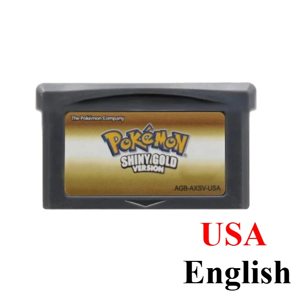 Pokémon GBA Spielkassette FireRed LeafGreen Ruby Sapphire Emerald Snakewood Clover für GBA SP Retro-RPG-Spielesammlung Geschenk