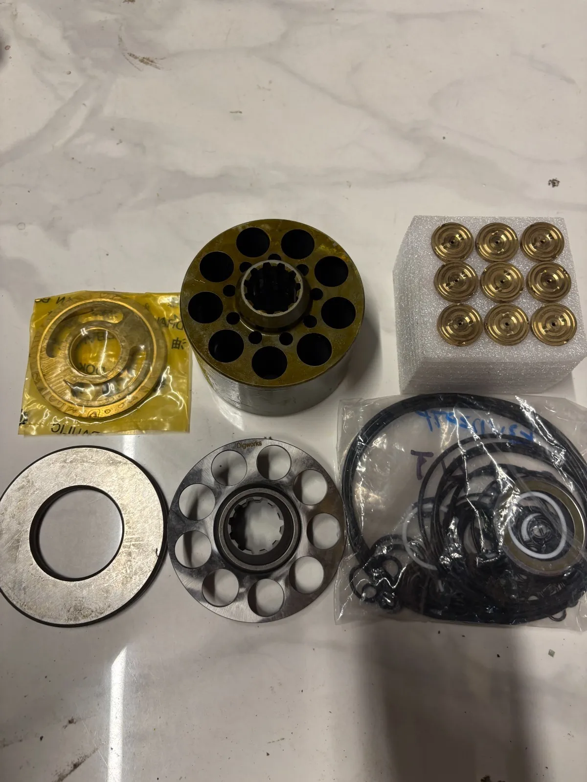 K3V63DT PUMP:CYL BLOCK ,PISTION,SET ,SHOE,VALVE PLATE,SPRING,SEAL KIT SK120-3