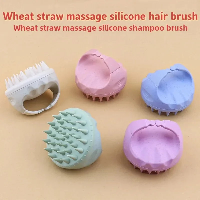 

Biodegradable Wheat Straw Hair Brush Massage Shampoo Comb Scalp Cleaning Dandruff Removal Professional Salon Hairdressing Comb