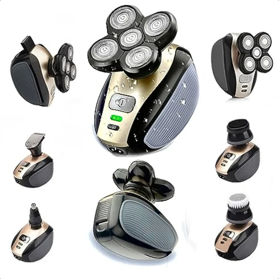 

Electric Shaver Bald Head Shaver Head Shavers for Bald Men Electic Razor for Men Waterproof Cordl Trimmer for Nose Ear Face Bod