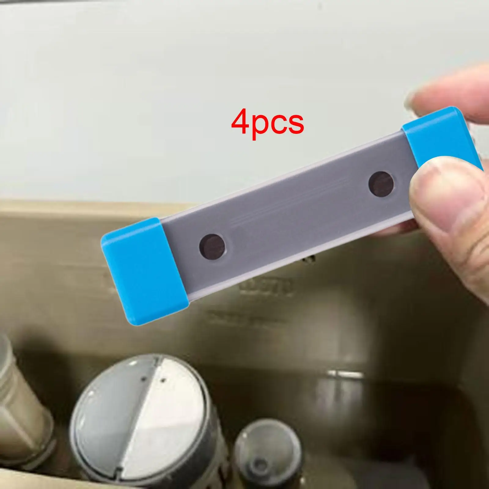 4 Pieces Magnetic Toilet Cleaner, Dirt Remover, 4.09''x1.02'' Toilet Tank Magnets Cleaning Supplies Long Time for Dorm Apartment