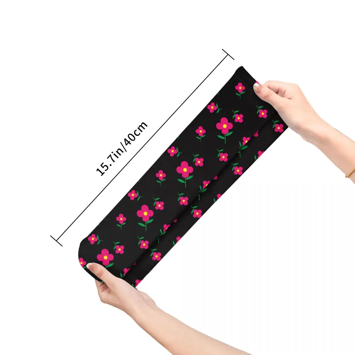 Female Cycling Cute Flower Socks Cotton Compression Woman Socks