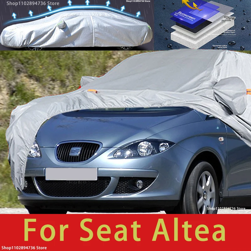 

For Seat Altea fit Outdoor Protection Full Car Covers Snow Cover Sunshade Waterproof Dustproof Exterior Car accessories