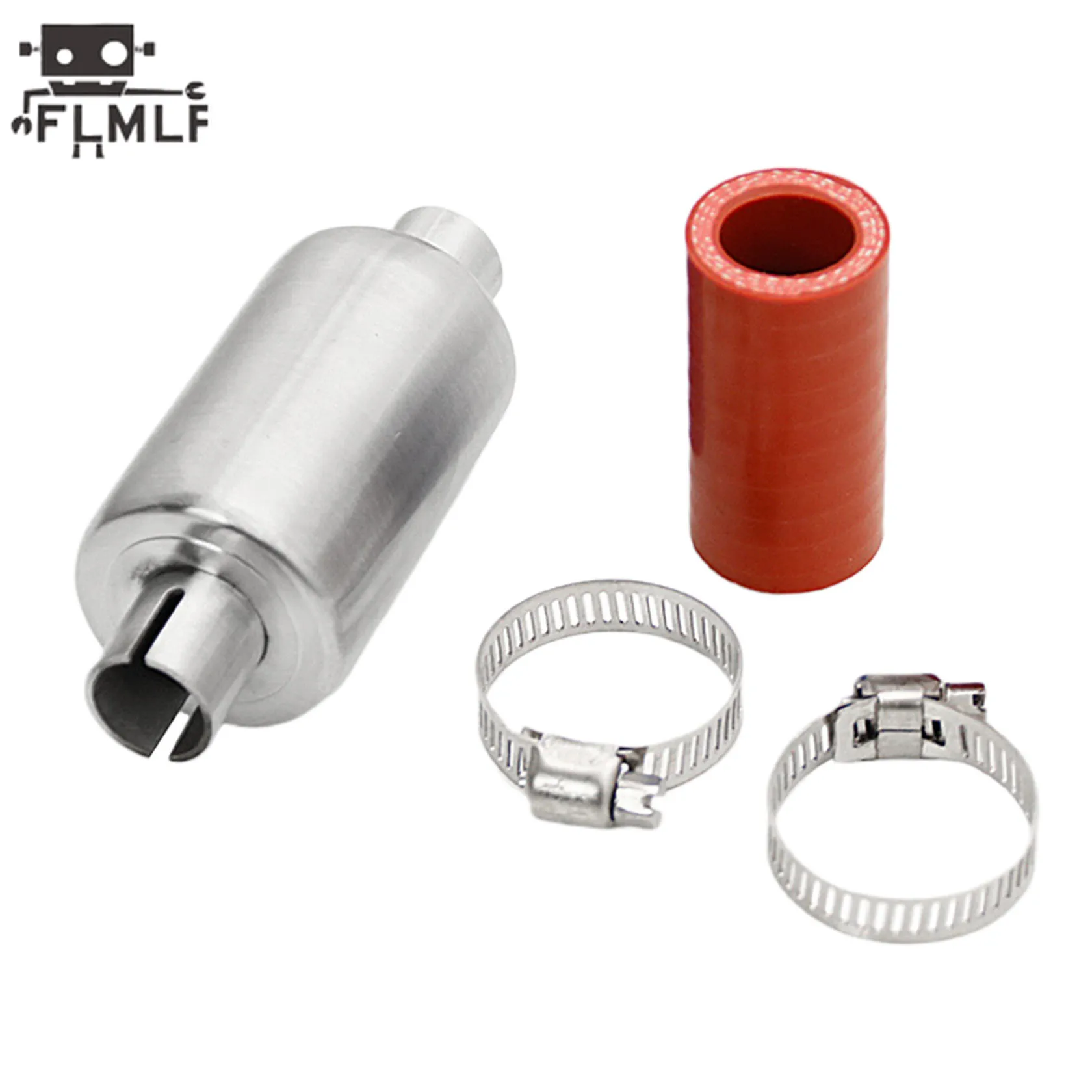 Rc Car Stainless Steel Exhaust Pipe Muffler for 1/5 HPI ROFUN ROVAN KM BAJA 5B 5T 5SC Losi 5ive-t Redcat FG Buggy Truck Parts